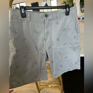 Amazon Essentials Light Gray Pineapple Print Men's Shorts